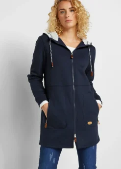 Chaqueta de chándal larga con capucha