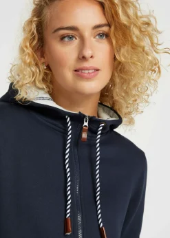 Chaqueta de chándal larga con capucha