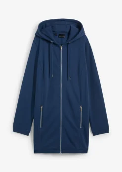 Chaqueta de chándal larga con bolsillos con cremallera