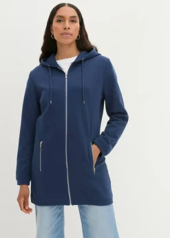 Chaqueta de chándal larga con bolsillos con cremallera