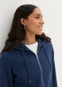 Chaqueta de chándal larga con bolsillos con cremallera