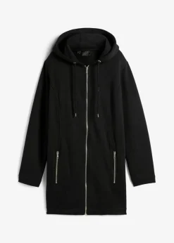 Chaqueta de chándal larga con bolsillos con cremallera