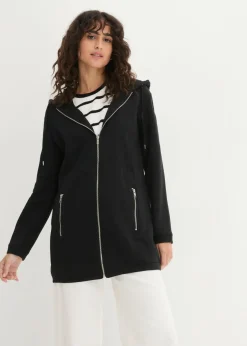 Chaqueta de chándal larga con bolsillos con cremallera