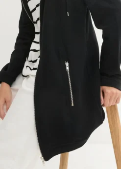 Chaqueta de chándal larga con bolsillos con cremallera