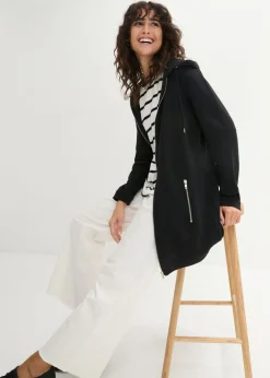 Chaqueta de chándal larga con bolsillos con cremallera