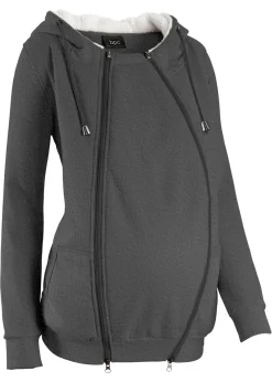 Chaqueta de chándal premamá y de porteo, 3 en 1, con interior esponjoso