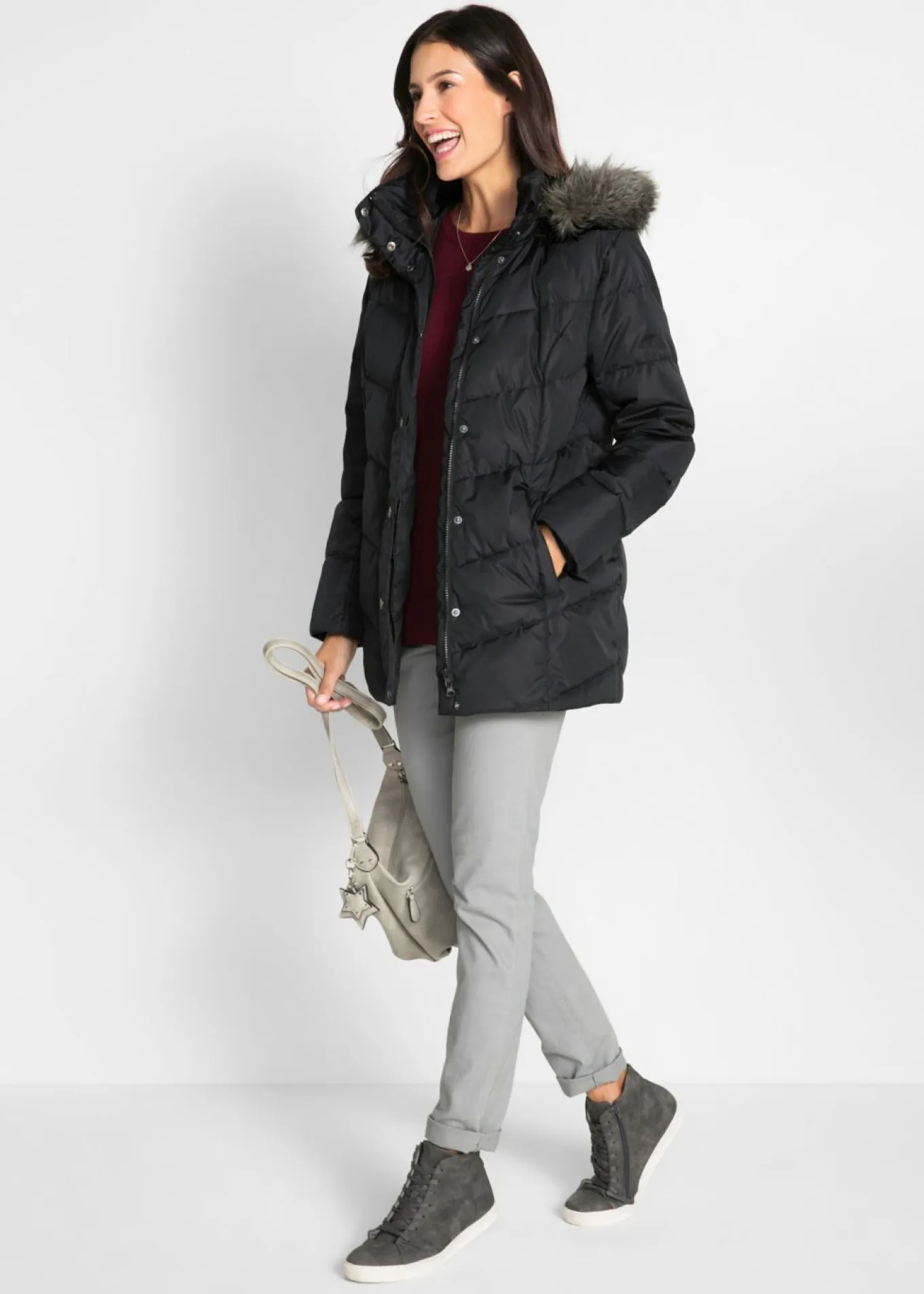 Chaqueta de corte ancho