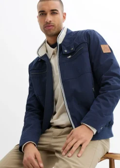 Chaqueta de entretiempo con forma de cazadora y cuello alto