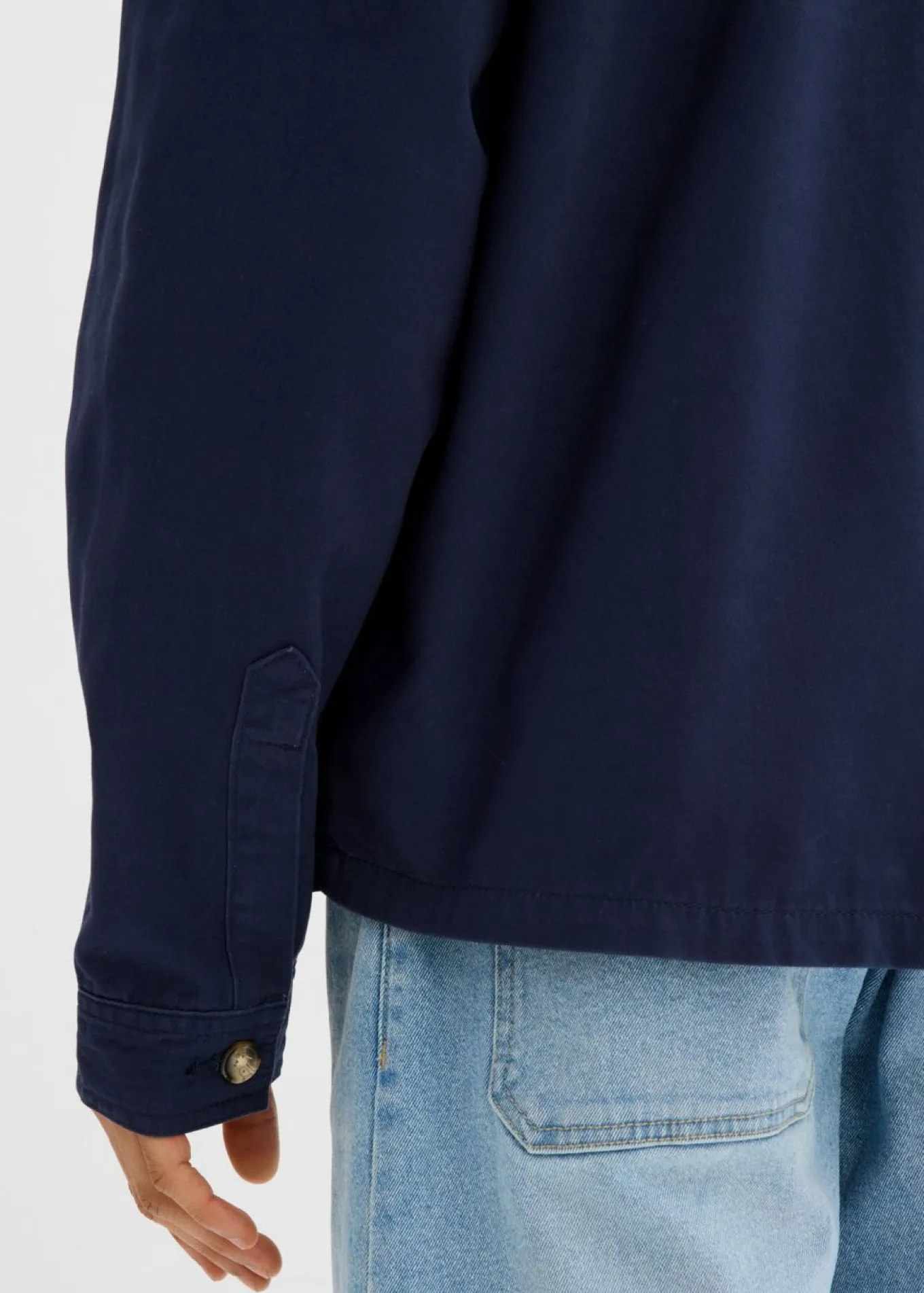 Chaqueta de entretiempo de sarga con corte holgado