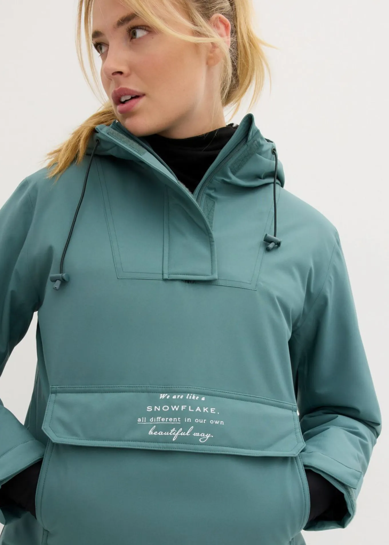 Chaqueta de esquí impermeable funcional con forro polar