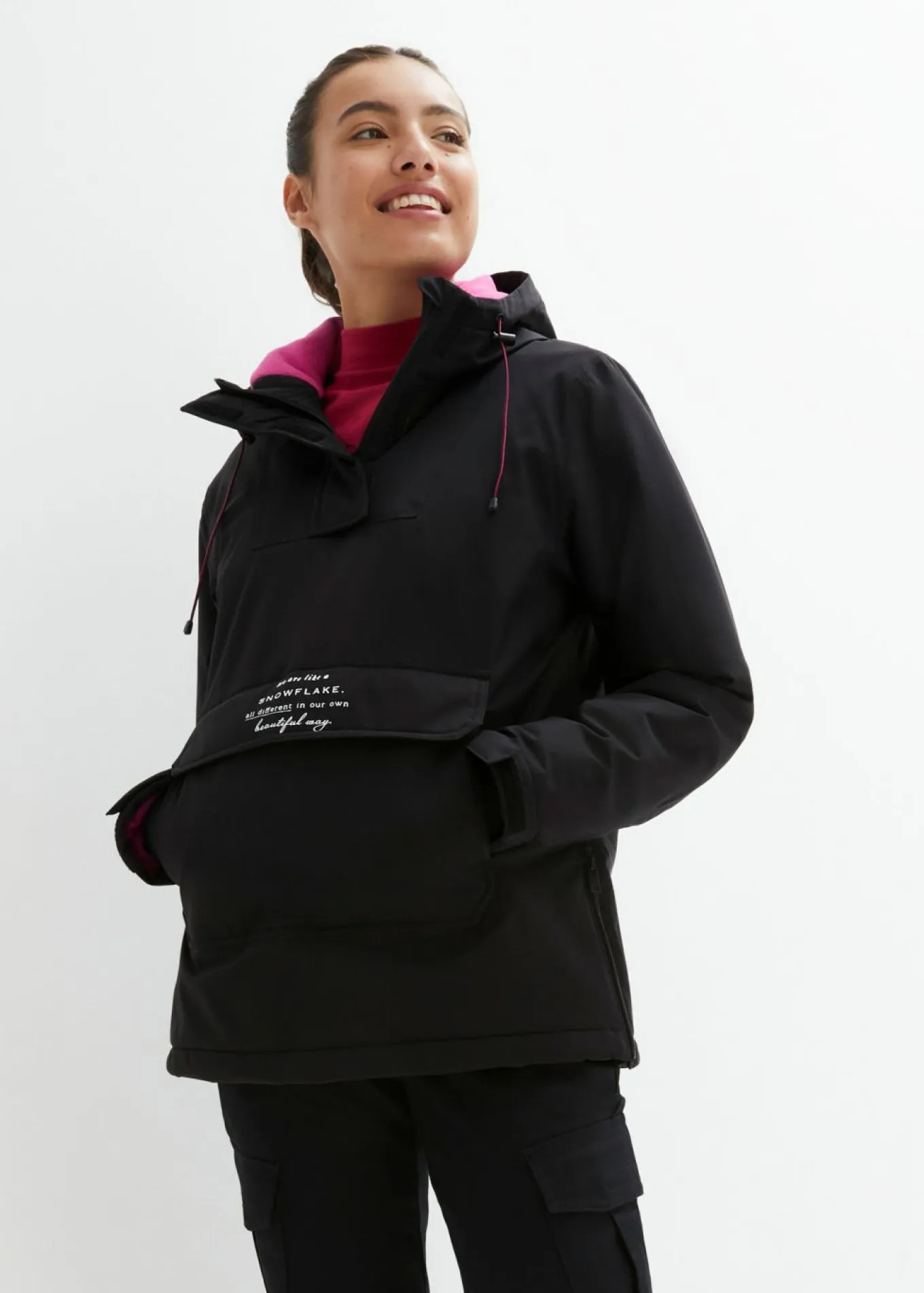 Chaqueta de esquí impermeable funcional con forro polar
