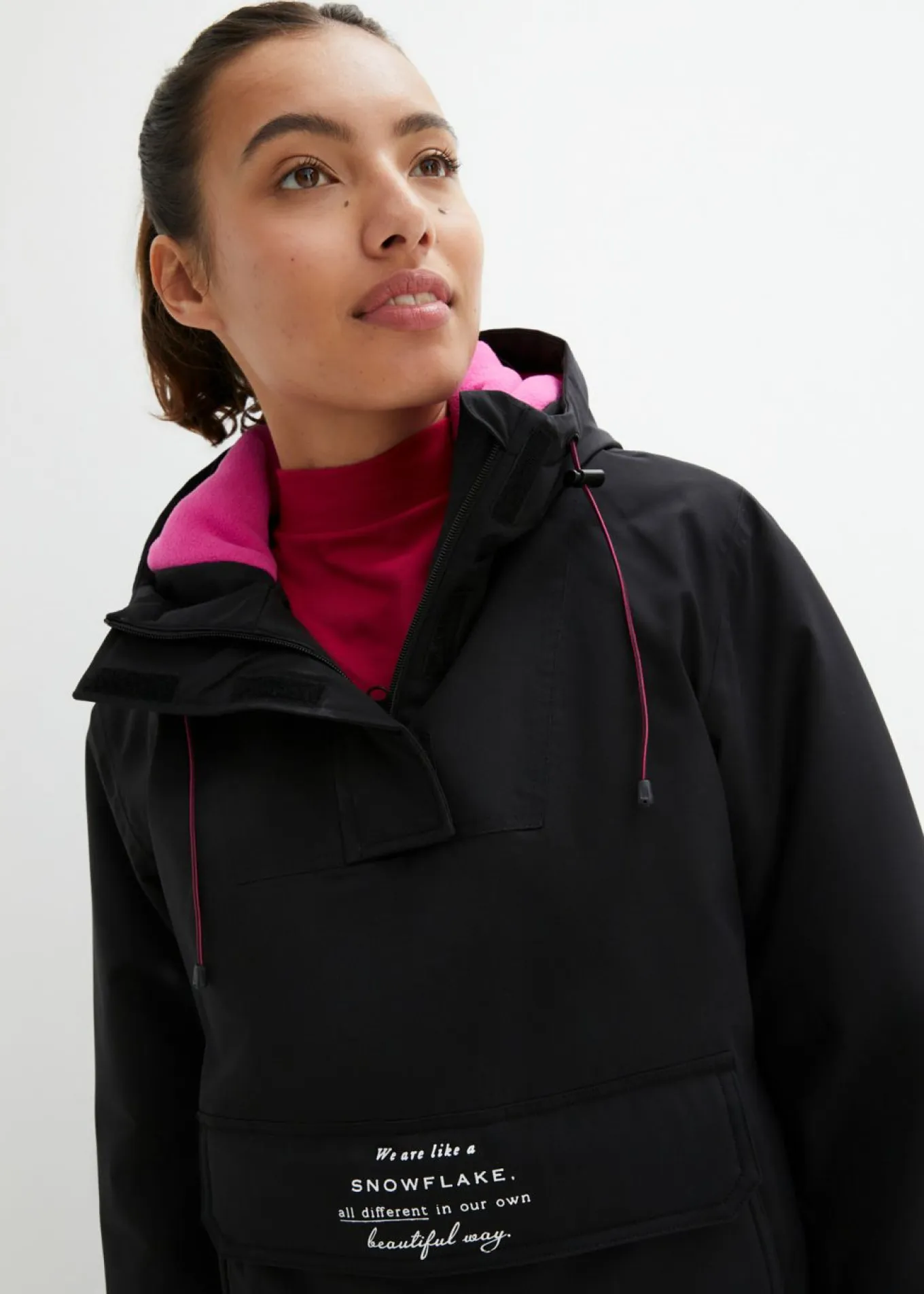 Chaqueta de esquí impermeable funcional con forro polar