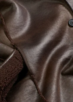 Chaqueta de imitación de piel de cordero