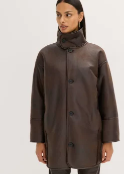 Chaqueta de imitación de piel de cordero