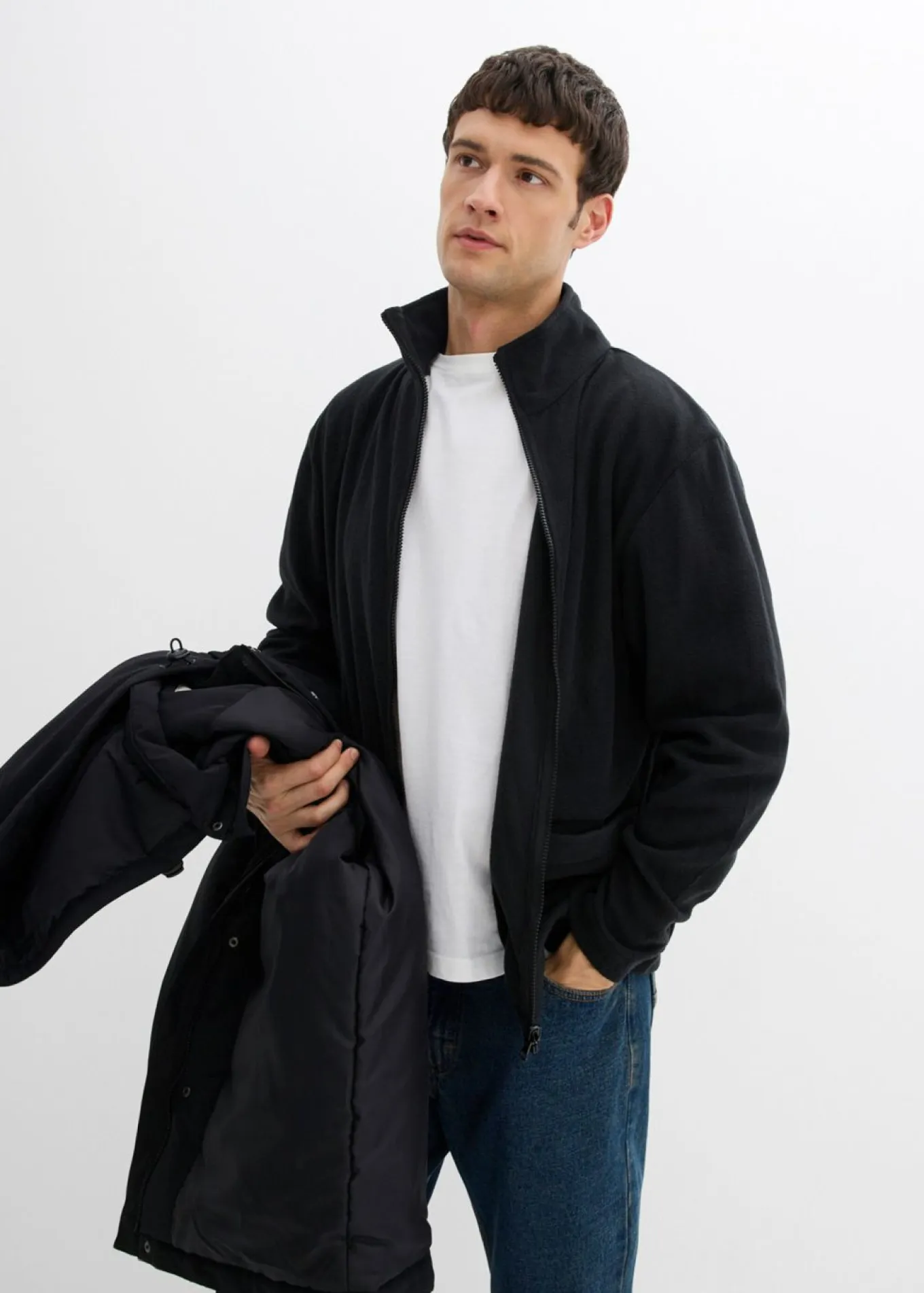 Chaqueta de invierno 3 en 1 con forro polar interior desmontable
