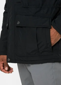 Chaqueta de invierno con capucha desmontable y material repelente al agua