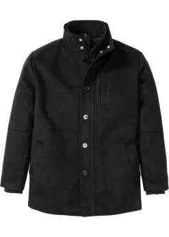 Chaqueta de invierno con cortavientos en aspecto de lana