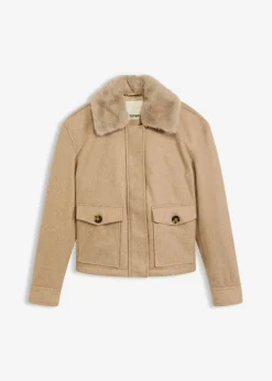 Chaqueta de invierno con aspecto de lana
