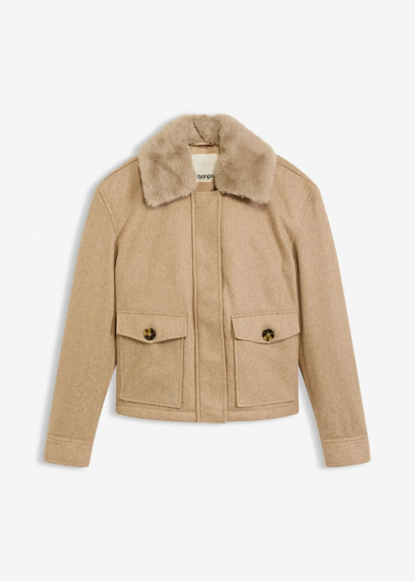 Chaqueta de invierno con aspecto de lana