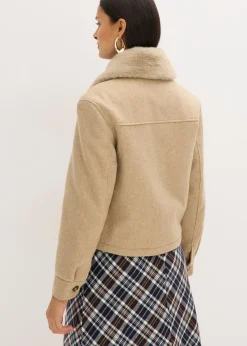 Chaqueta de invierno con aspecto de lana