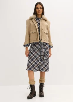 Chaqueta de invierno con aspecto de lana