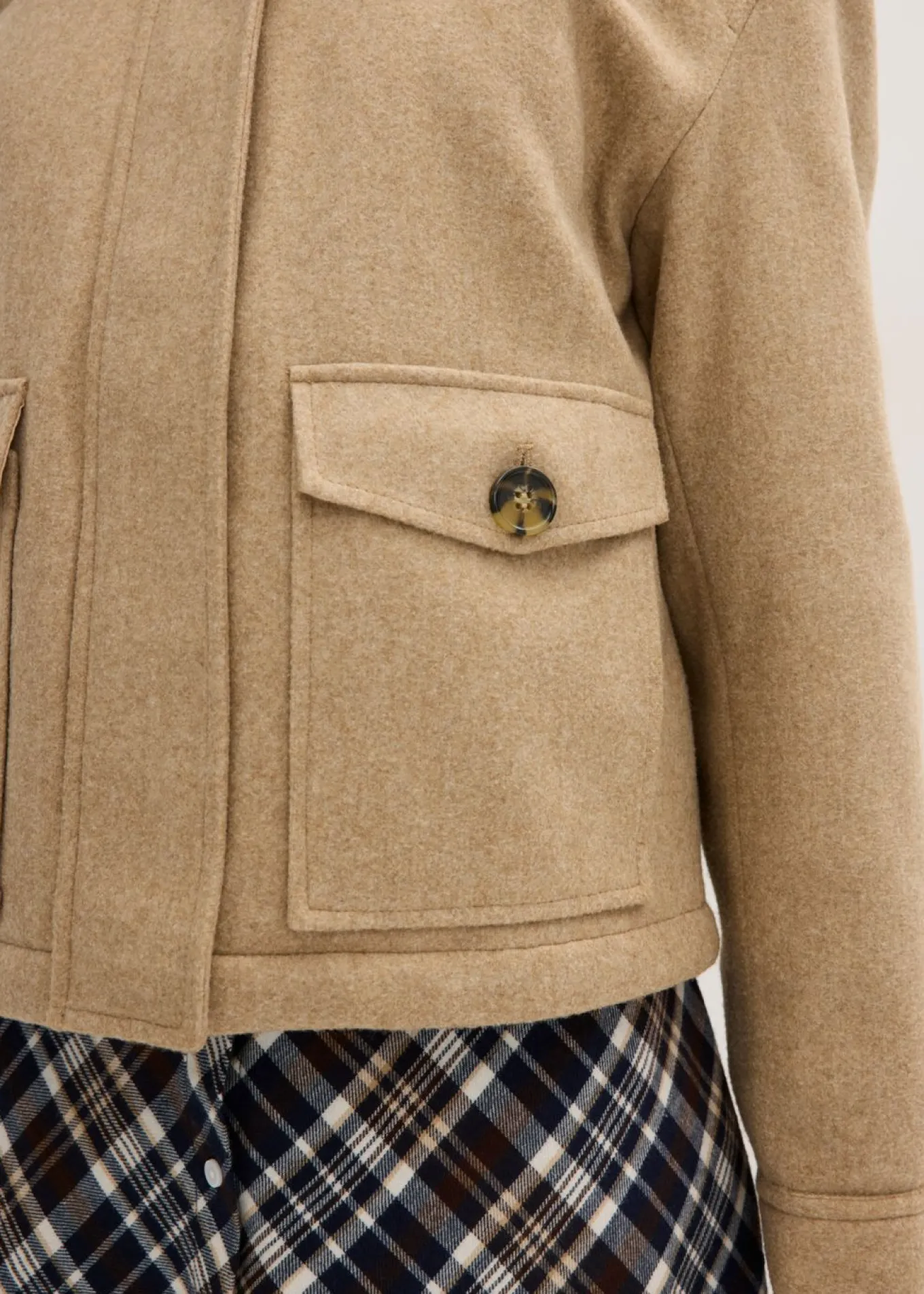 Chaqueta de invierno con aspecto de lana