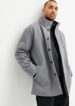 Chaqueta de invierno con cortavientos en aspecto de lana