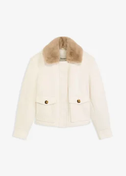 Chaqueta de invierno con aspecto de lana