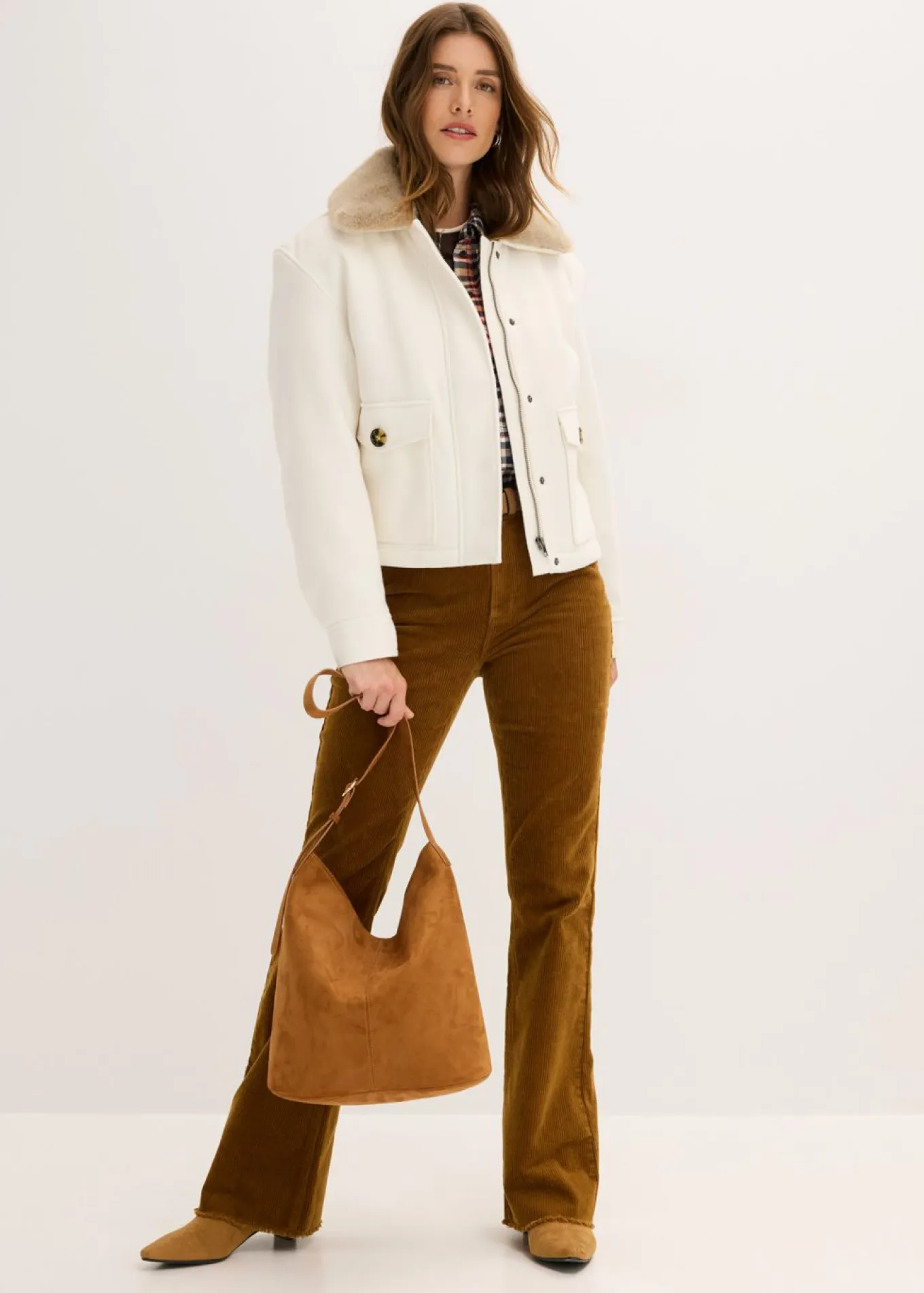 Chaqueta de invierno con aspecto de lana