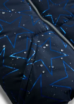 Chaqueta de invierno con aspecto de cazadora y forro de peluche, repelente al agua