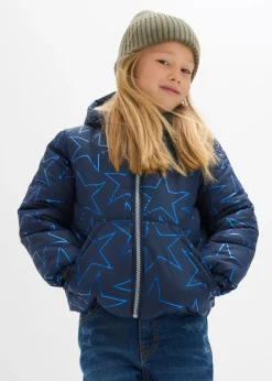 Chaqueta de invierno con aspecto de cazadora y forro de peluche, repelente al agua