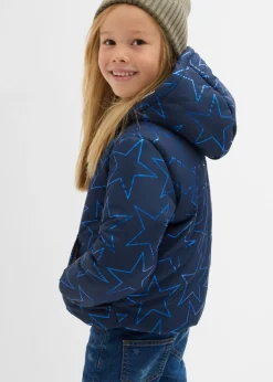 Chaqueta de invierno con aspecto de cazadora y forro de peluche, repelente al agua