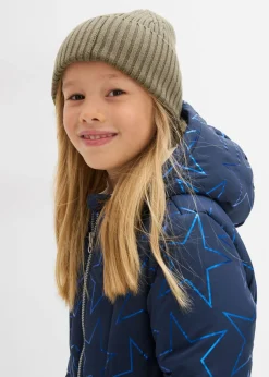 Chaqueta de invierno con aspecto de cazadora y forro de peluche, repelente al agua