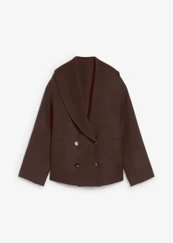 Chaqueta de mezcla de lana suave