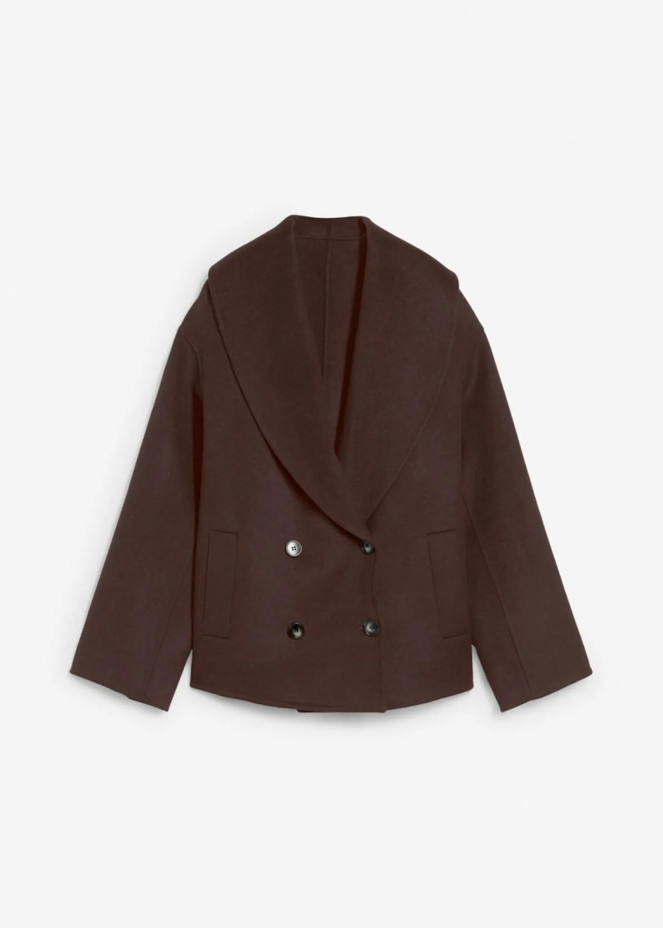 Chaqueta de mezcla de lana suave