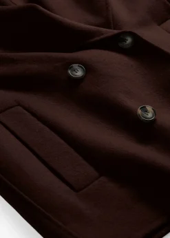 Chaqueta de mezcla de lana suave