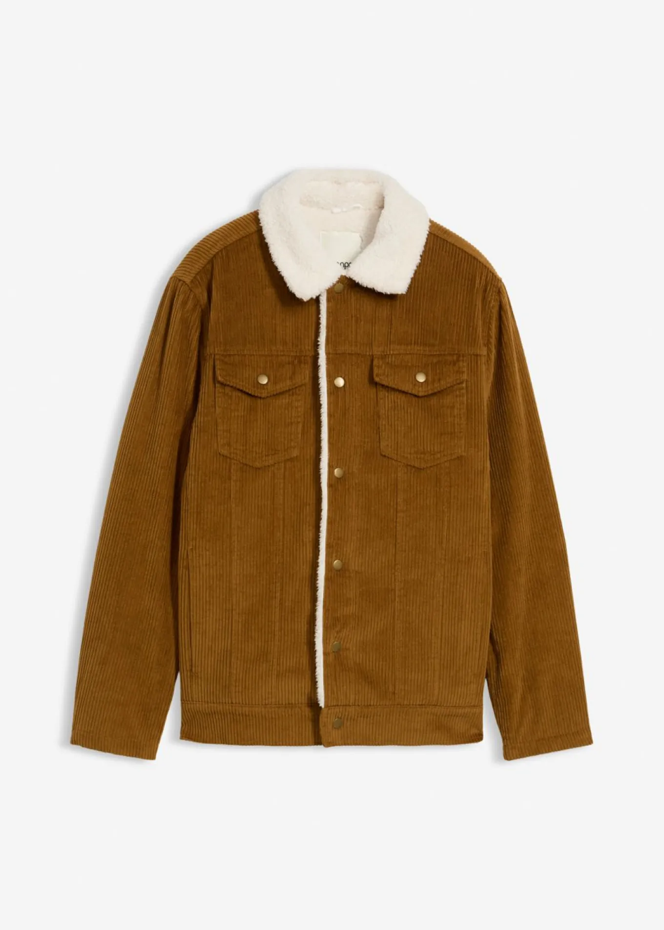 Chaqueta de pana con forro de peluche