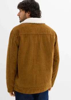 Chaqueta de pana con forro de peluche