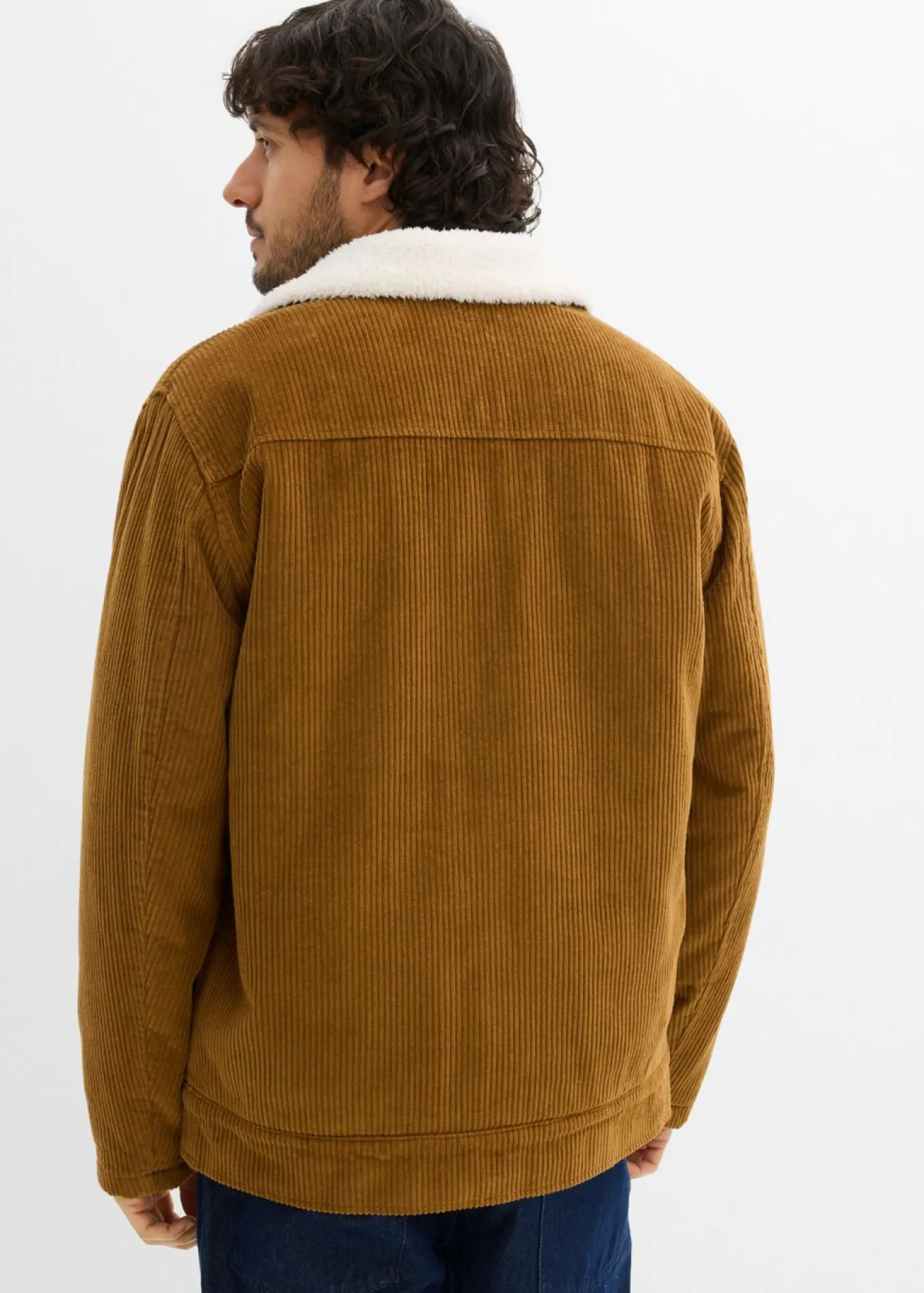Chaqueta de pana con forro de peluche