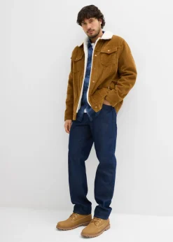 Chaqueta de pana con forro de peluche