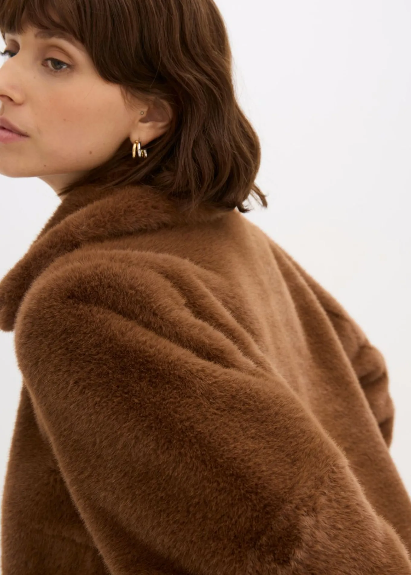 Chaqueta de pelo sintético