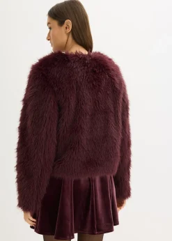Chaqueta de pelo sintético