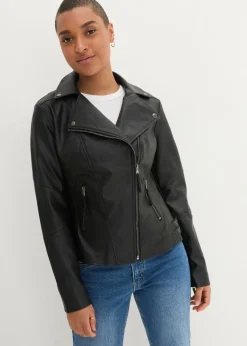 Chaqueta de piel sintética de viscosa pura