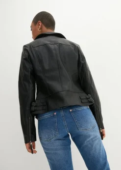 Chaqueta de piel sintética de viscosa pura