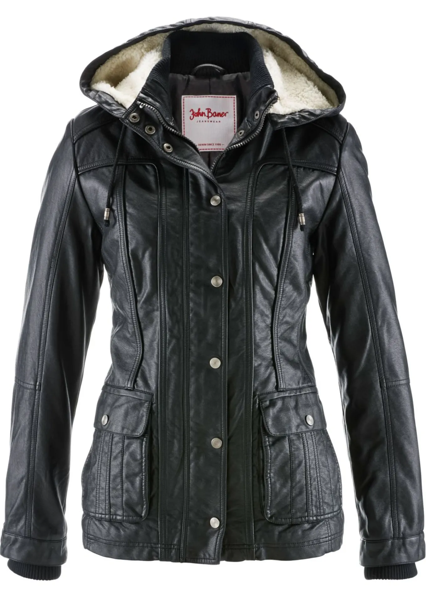 Chaqueta de piel sintética