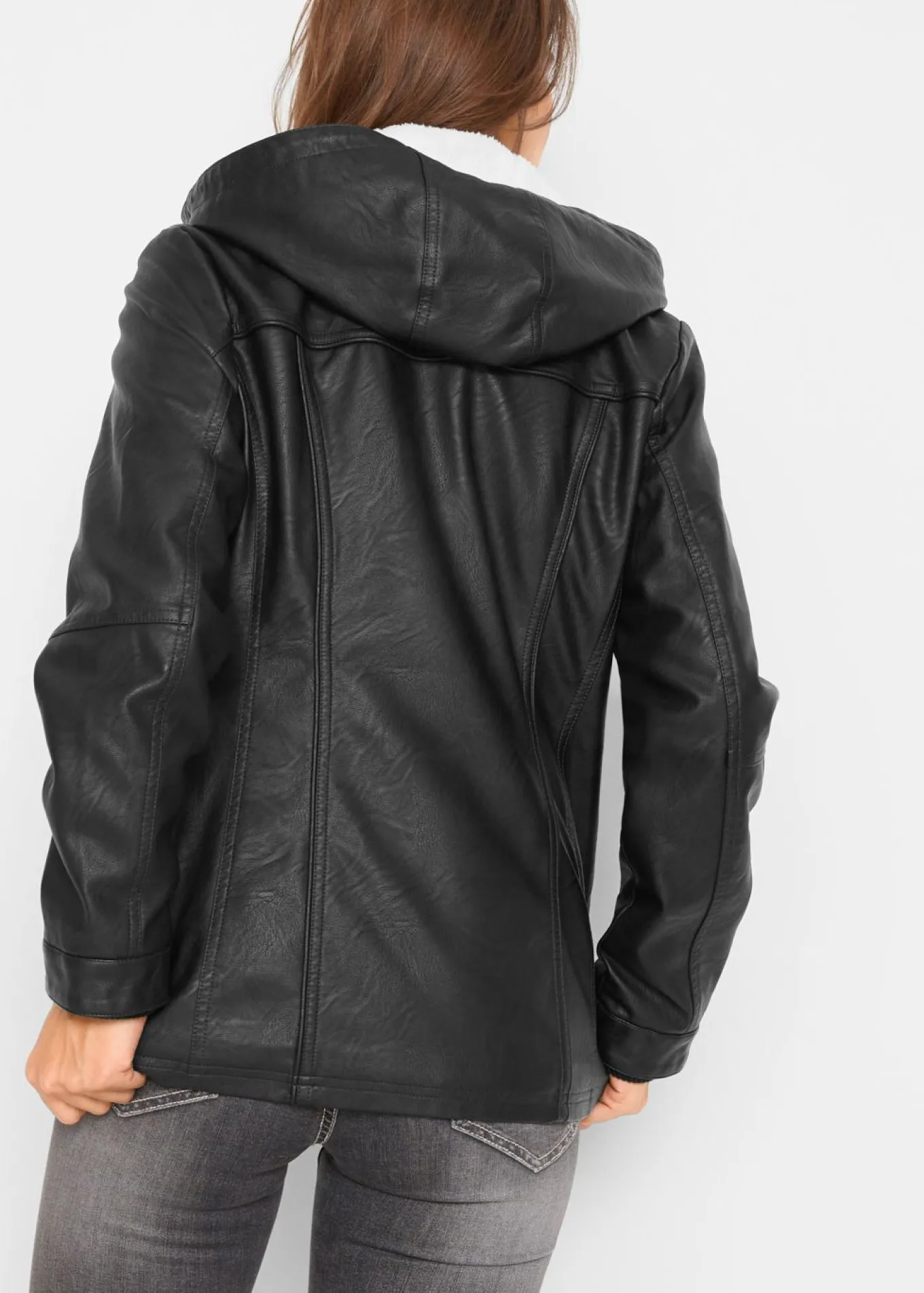 Chaqueta de piel sintética