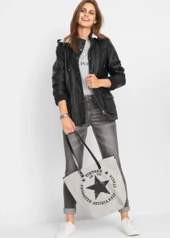 Chaqueta de piel sintética