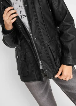 Chaqueta de piel sintética