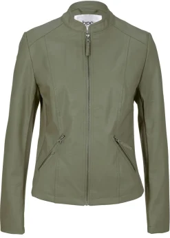 Chaqueta de piel sintética de viscosa pura