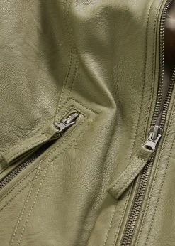 Chaqueta de piel sintética de viscosa pura